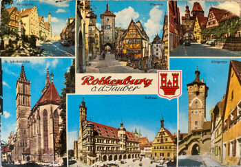 Rothernburg O.d. Tauber Vintage postcard Front