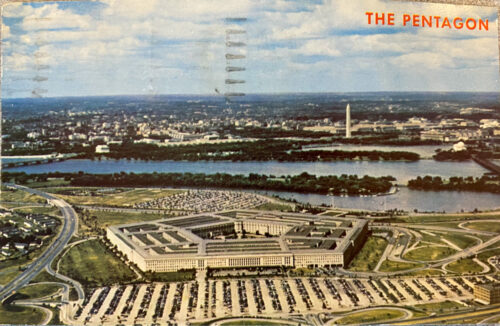 The Pentagon Vintage Postcard 1967 Front