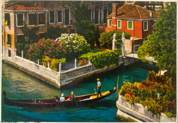 Venezia Canals Vintage Postcard 1970s_Front