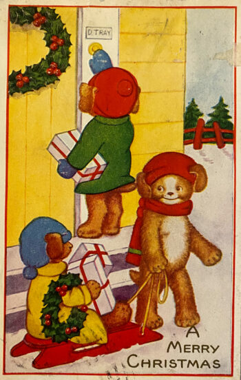 1929 Merry Christmas Postcard_Front