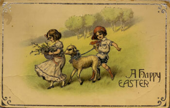 A Happy Easter Vintage Postcard 1914_Front