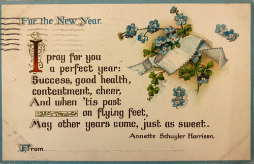 Happy New Year Postcard 1913_Front