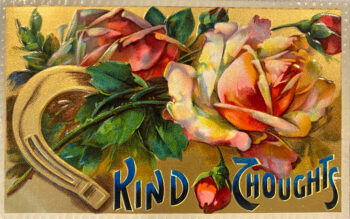 Kind Thoughts Vintage Postcard 1910_Front