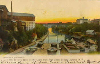 Lockport Locks 1905 Postcard_Front