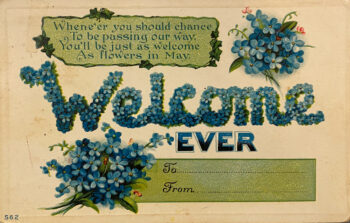 Welcome Here Postcard 1916_Front
